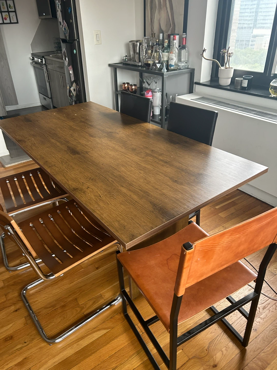 Wooden Dining Table and chairs - photo 2