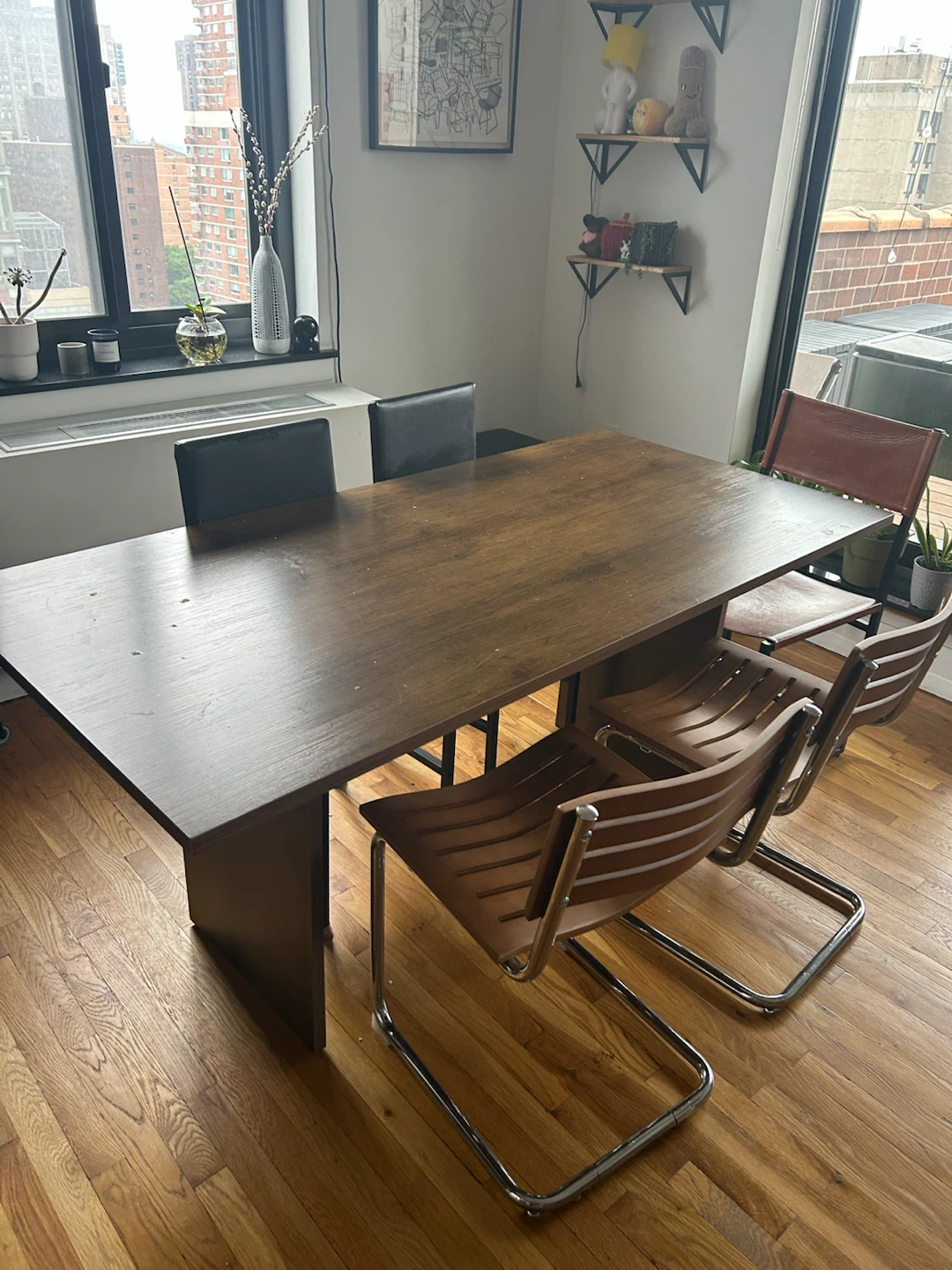 Wooden Dining Table and chairs - photo 5
