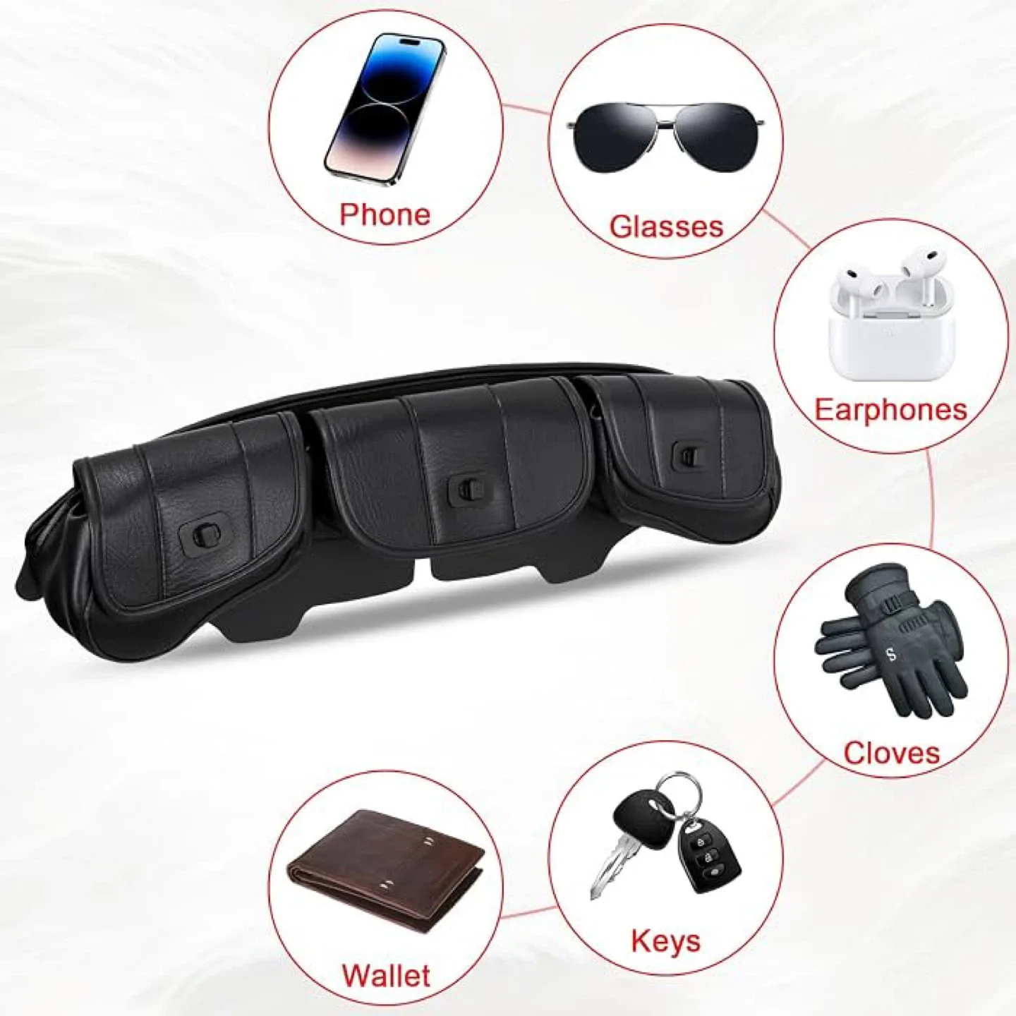 3 Pocket Fairing Pouch Bag for Harley Touring 1996-2013 - photo 4