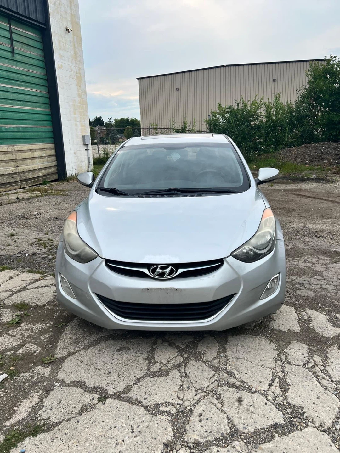 Silver Hyundai Elantra