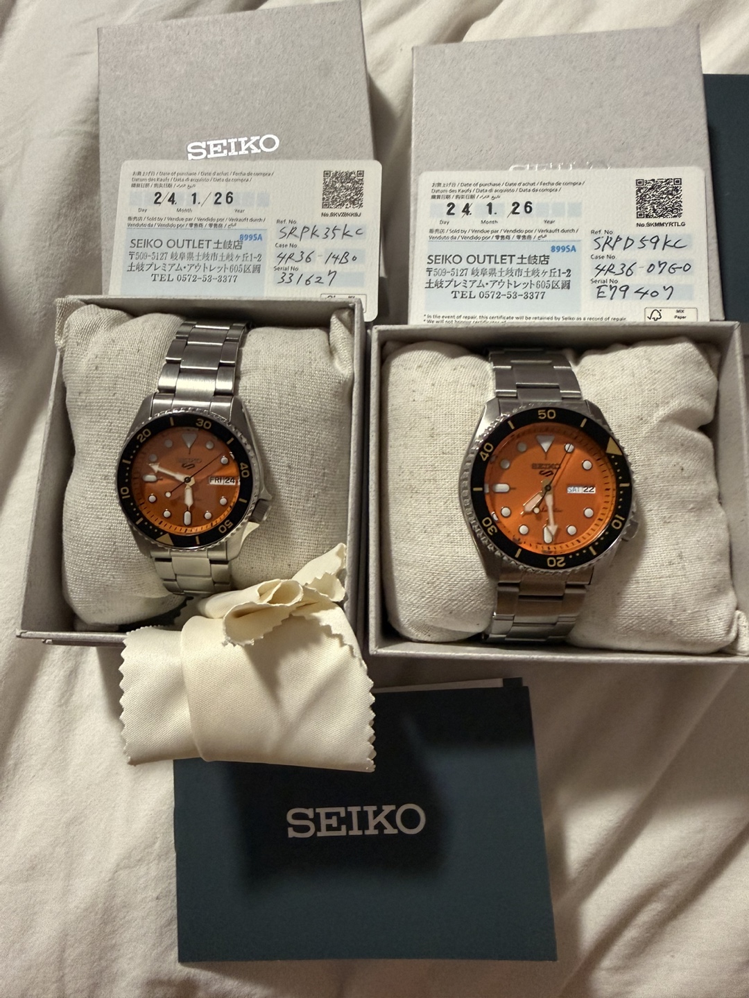 Seiko 5 Automatic Orange Dial Dive Watches - photo 5