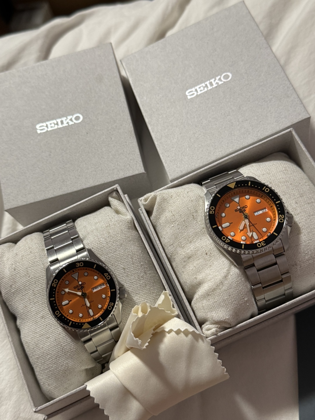 Seiko 5 Automatic Orange Dial Dive Watches - photo 3