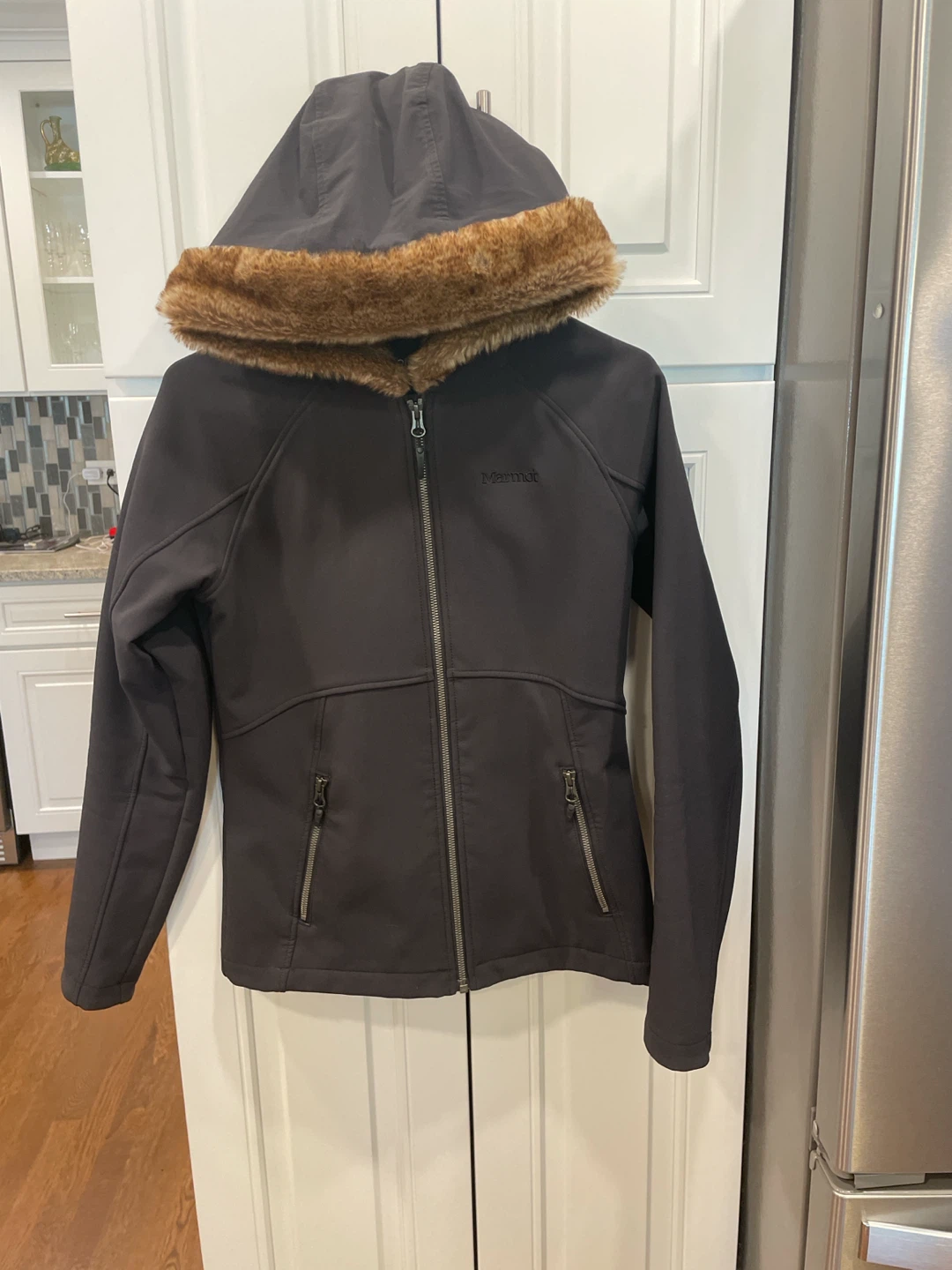 Marmot Women's Softshell Jacket with Faux Fur Hood