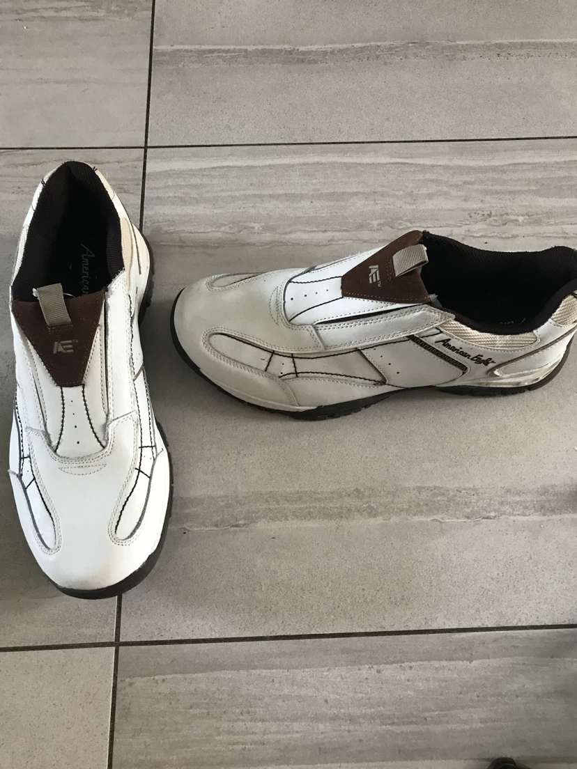 American Eagle White Slip-On Shoes
