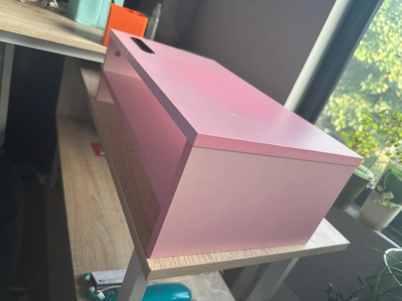 Pink shelving/ monitor stand - photo 2