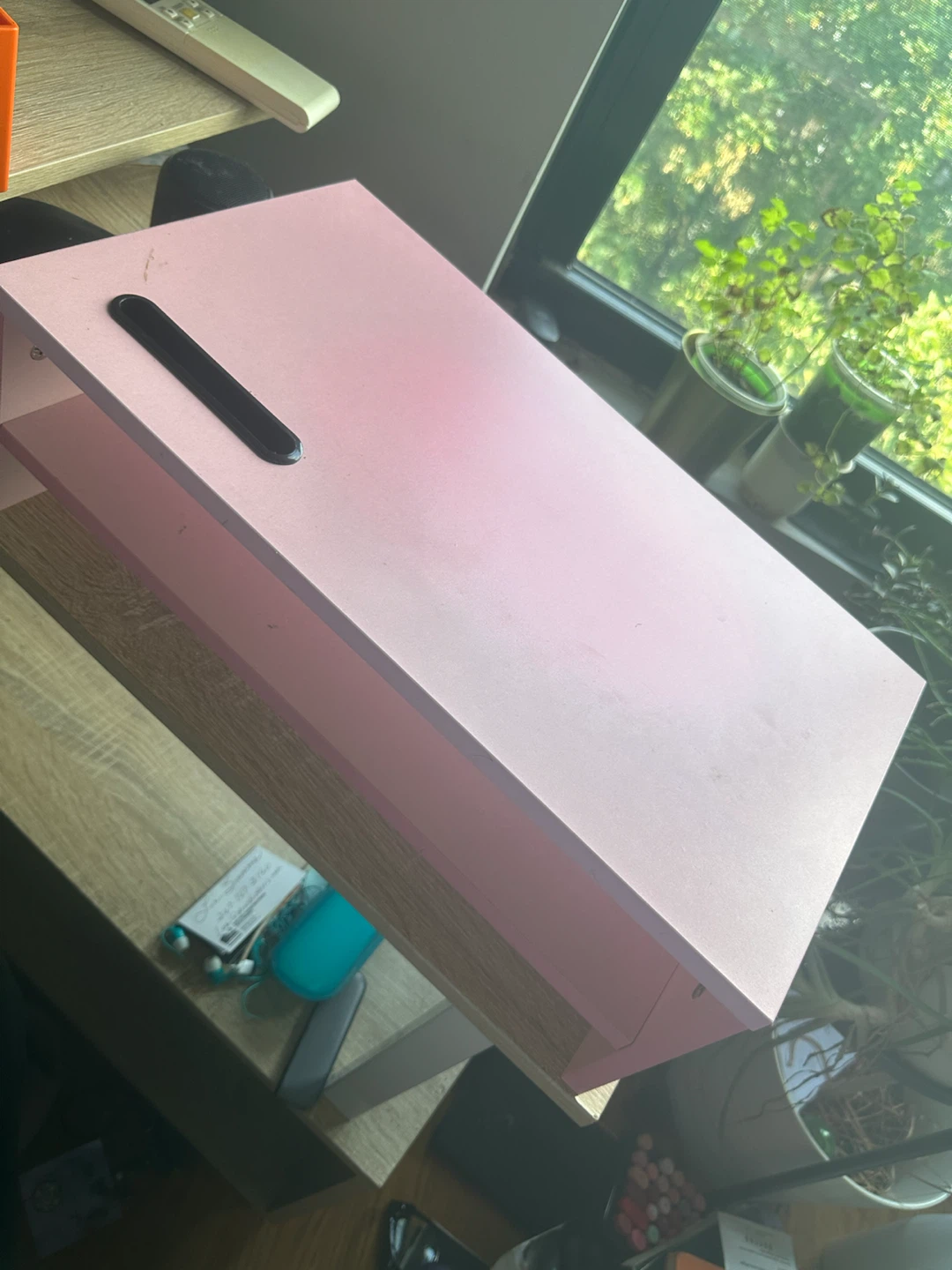 Pink shelving/ monitor stand - photo 3