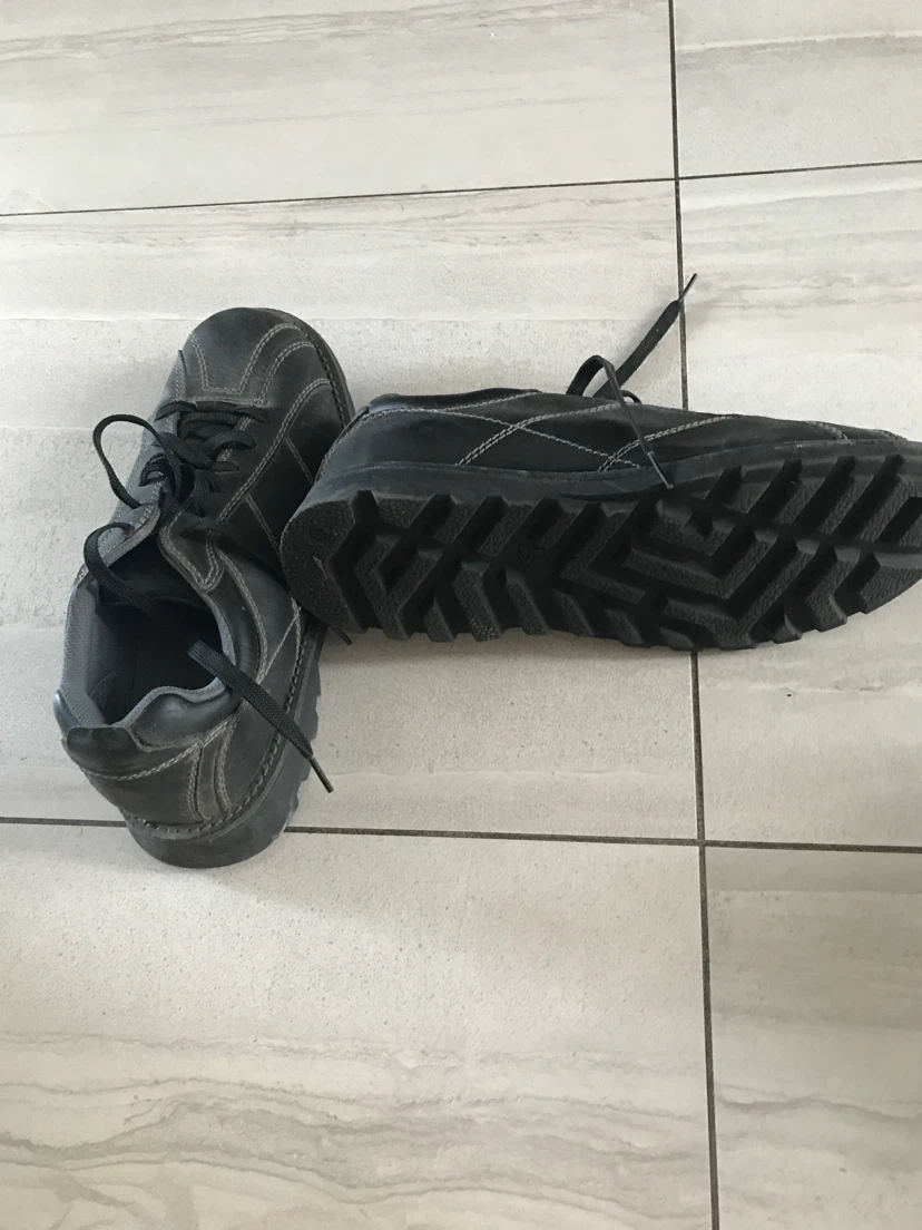 Men's Lowe Black Leather Lace-Up Shoes Size 12 - photo 2