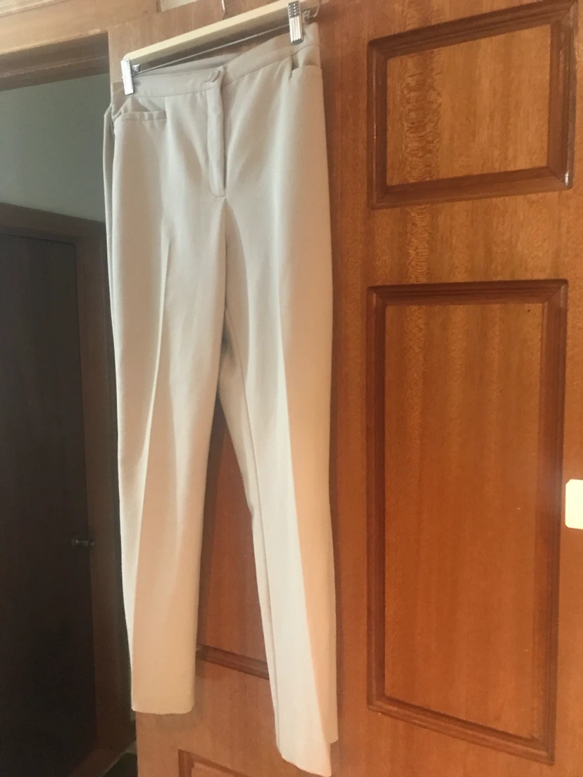 Conrad C Stretch Proportion Petite Beige Formal Pants