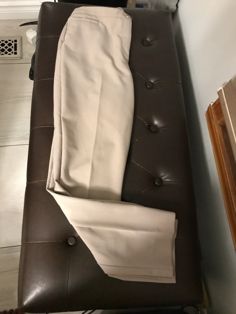 Conrad C Stretch Proportion Petite Beige Formal Pants - photo 2