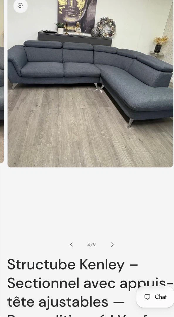 Structube Kenley Sectional with Adjustable Headrests - photo 4