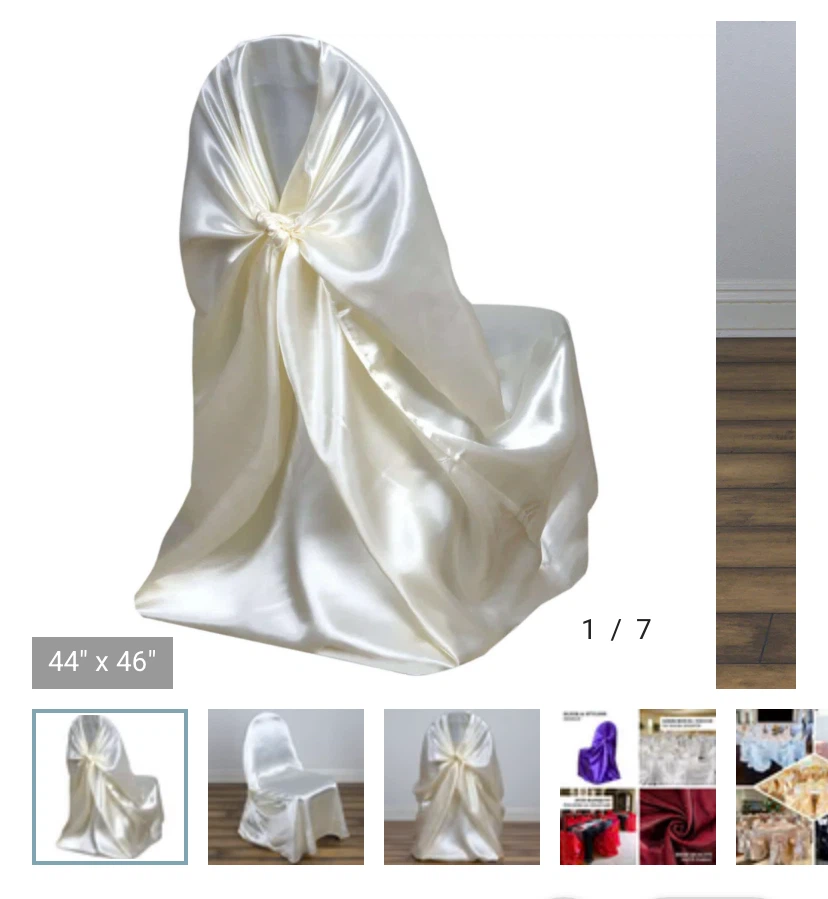 Satin Chair Cover