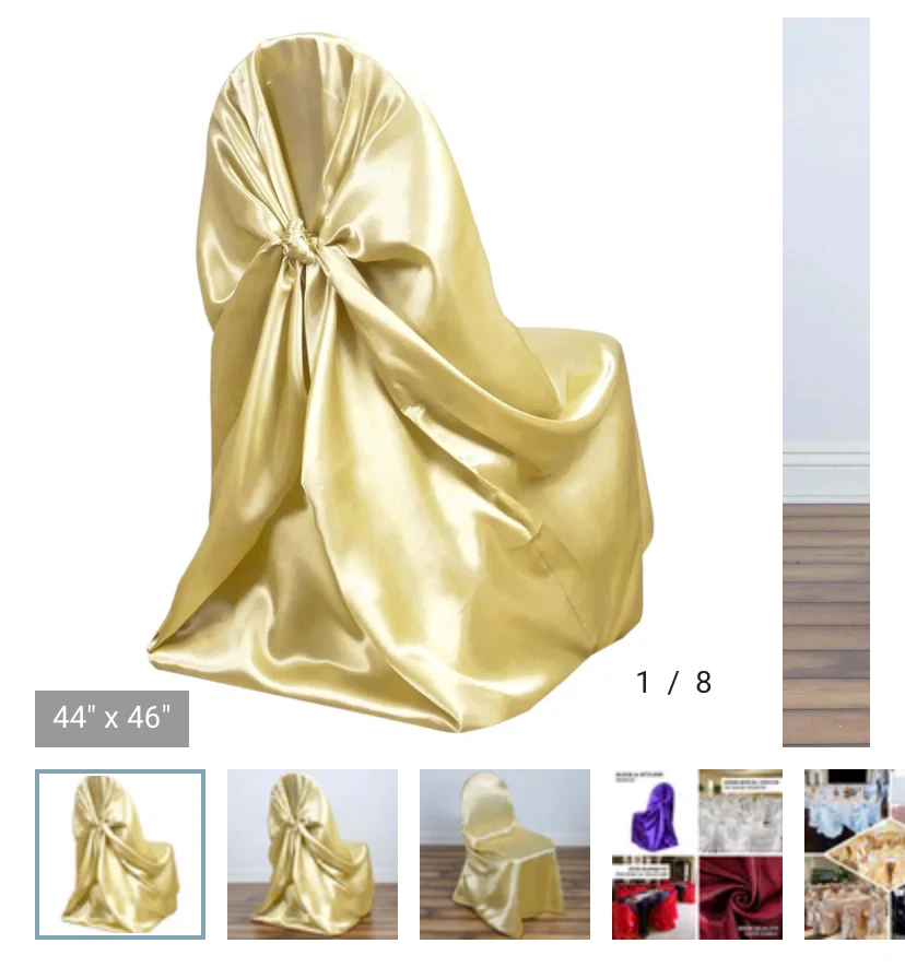 Satin Chair Cover - photo 3
