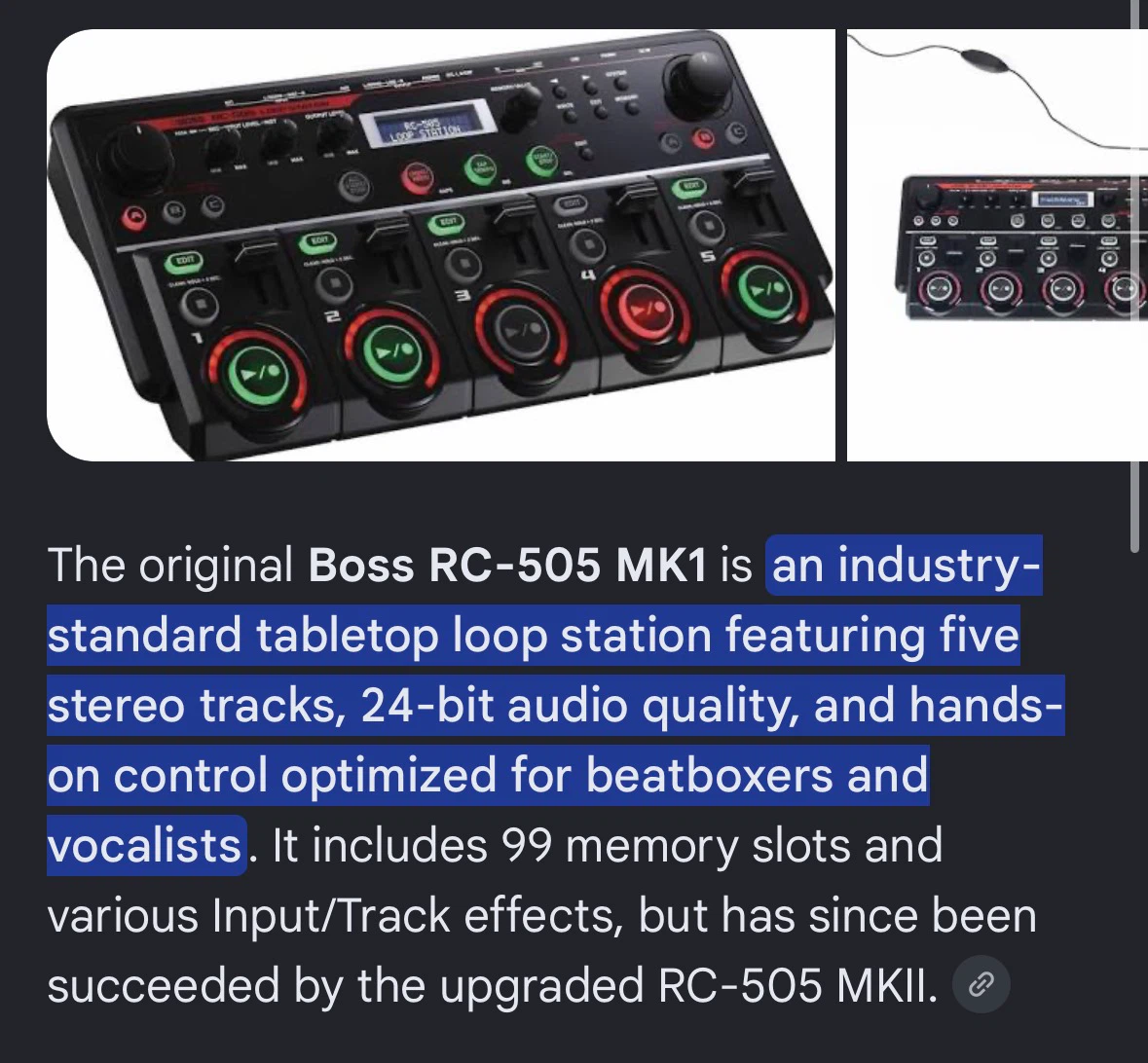 Boss RC-505 MK1 Loop Station - photo 5
