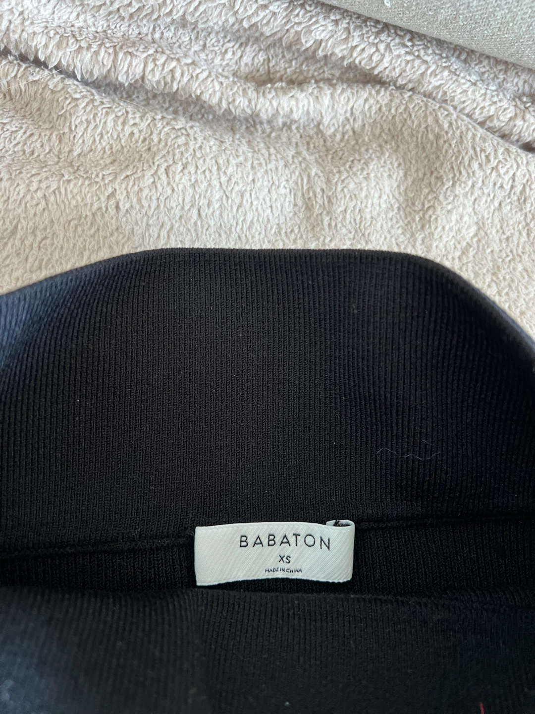 Babaton Black Ribbed Knit Pencil Skirt - XS - photo 2