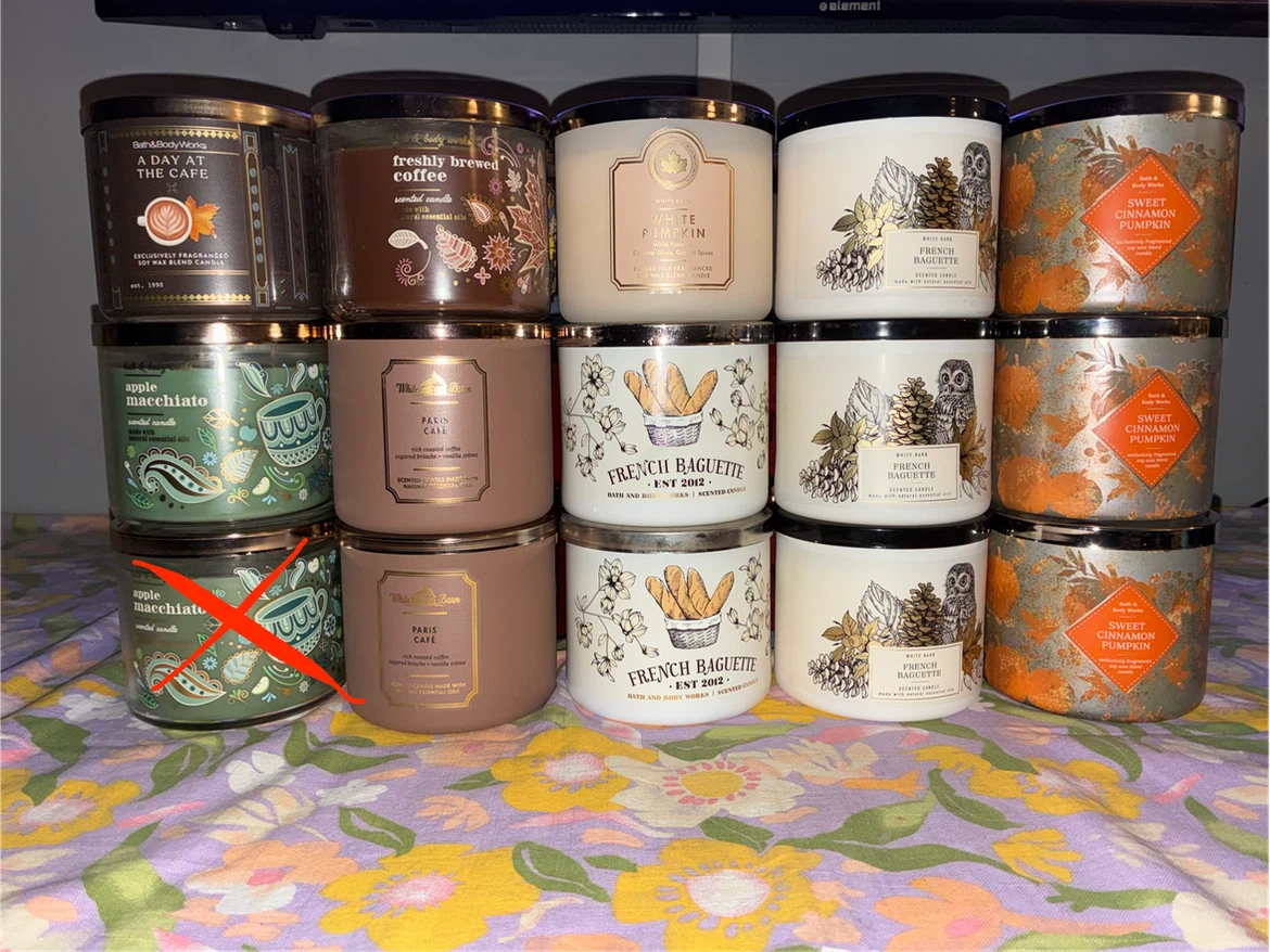 Assorted Fall Bath & Body Works 3-Wick Candles - photo 3