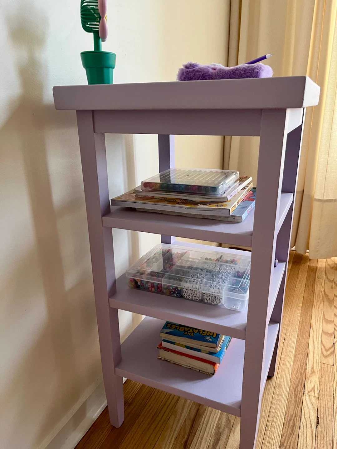 Purple 4-Tier Shelf Unit - photo 3