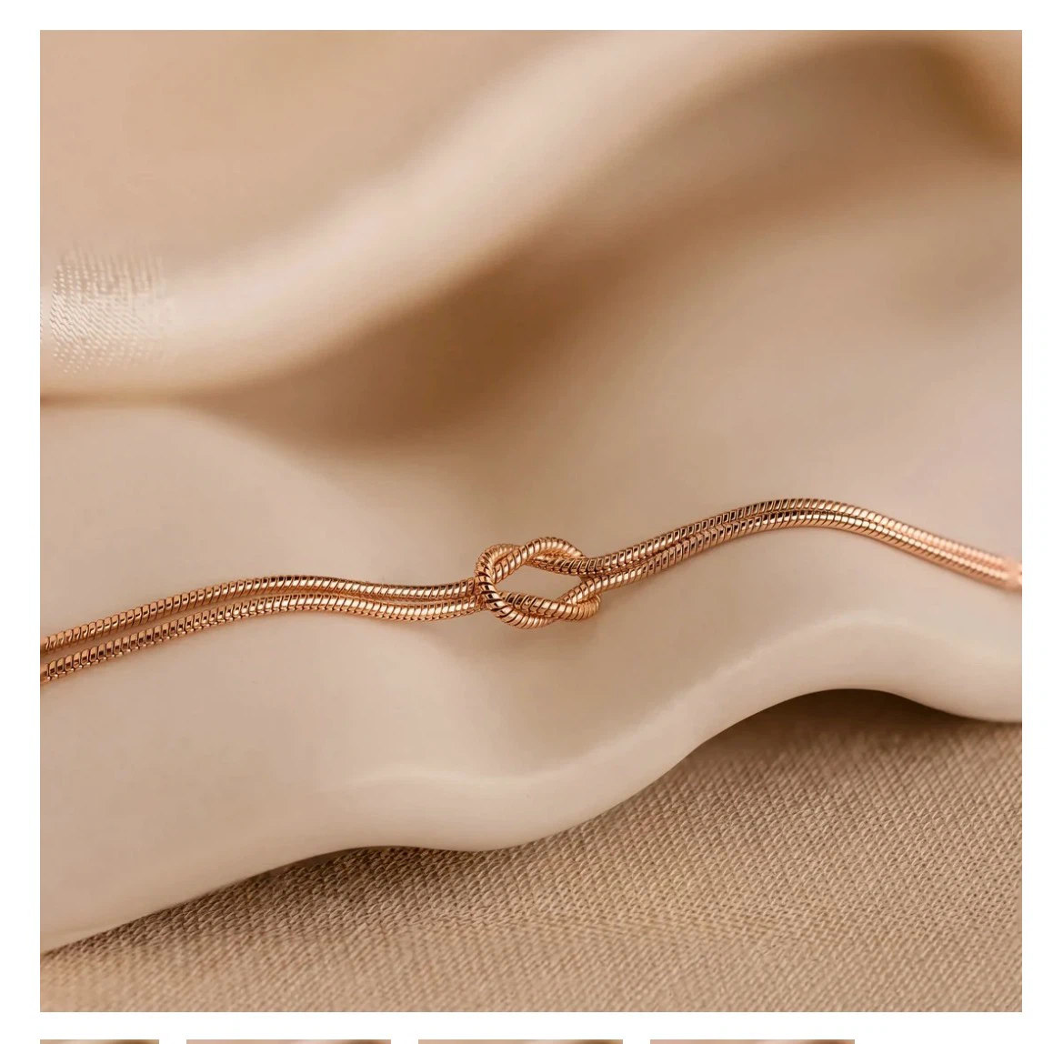Kloudy Forever Knot Bracelets - Set of 2 (Silver & Gold) - photo 3