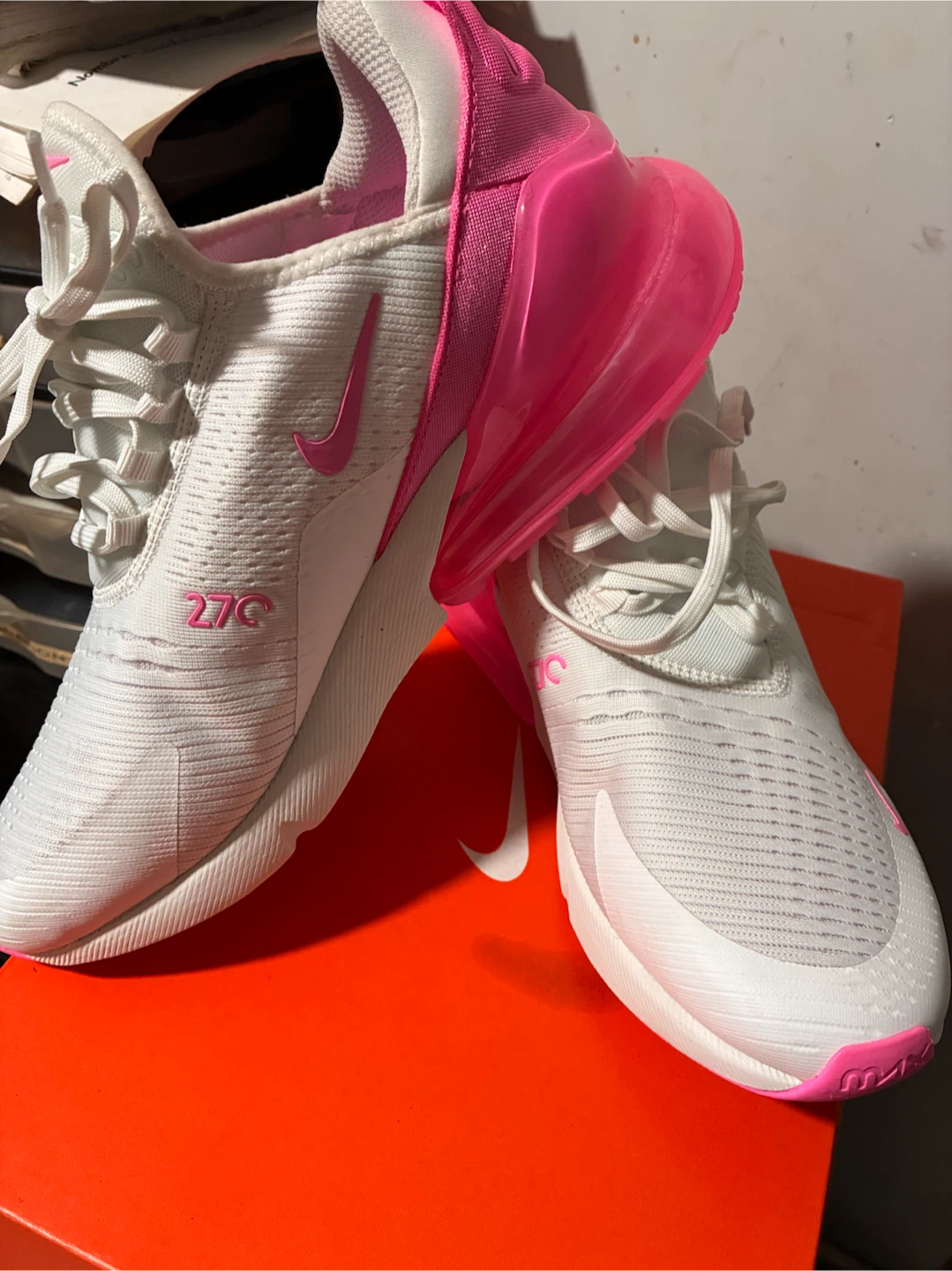 Nike Air Max 270 Women's Shoes White/Pink - photo 2