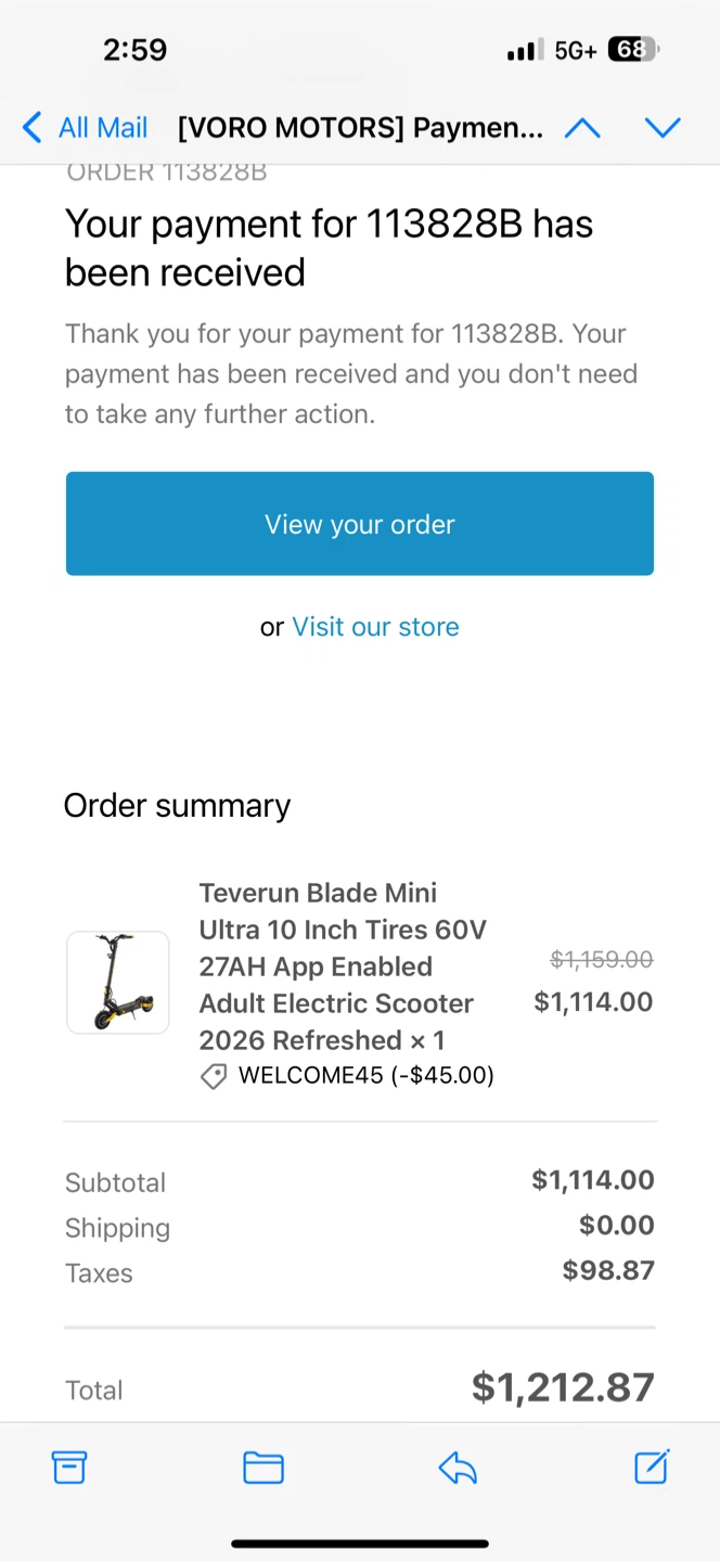 Teverun Blade Mini Ultra Electric Scooter - photo 4