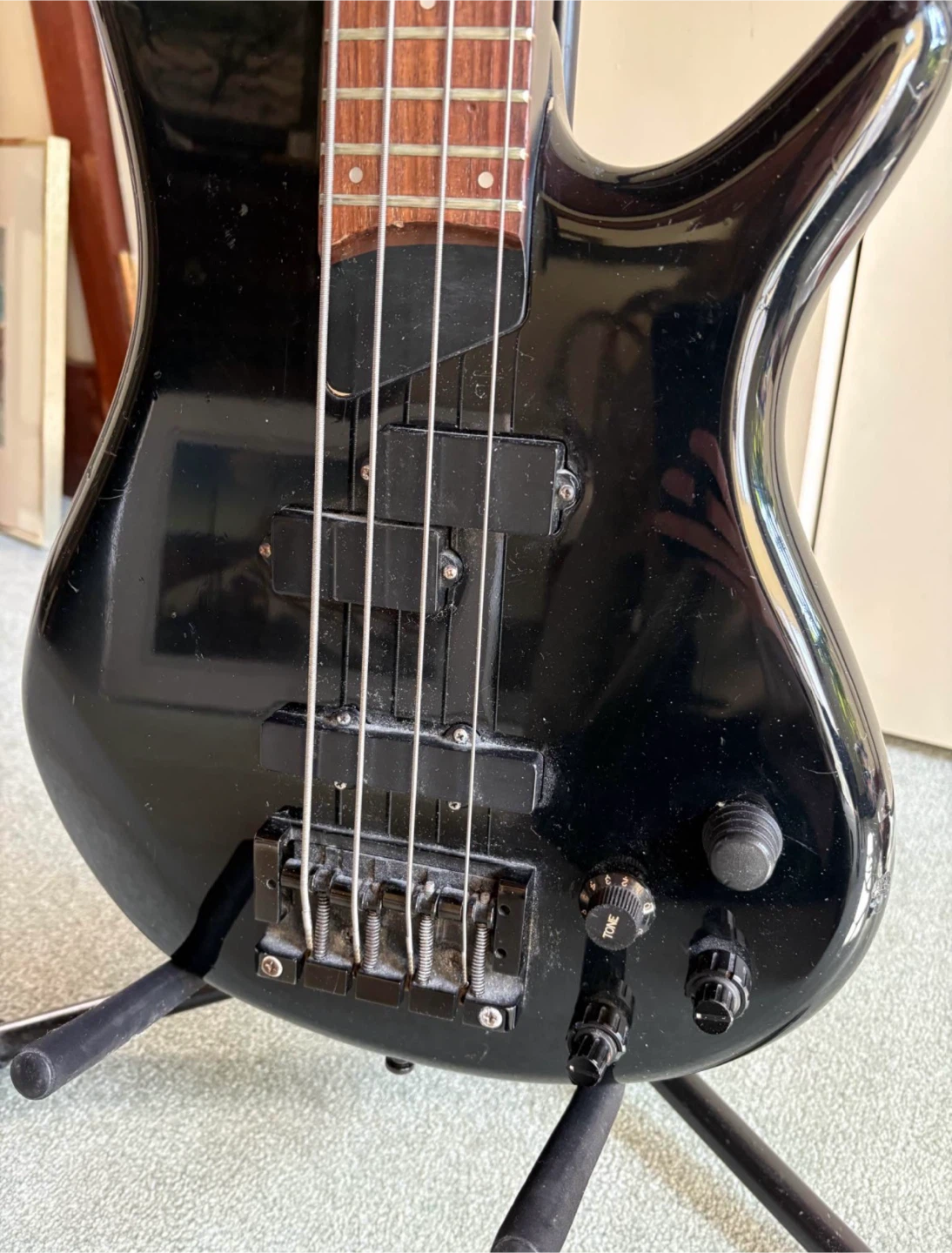 Ibanez Soundgear SGSR electric bass guitar - Black - photo 2