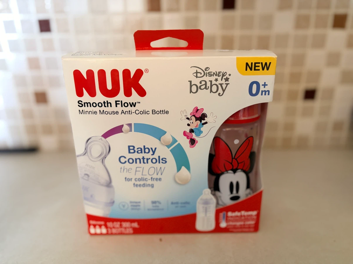 Nuk Minnie Mouse Smooth Flow Anti-Colic Bottles - 3 Pack