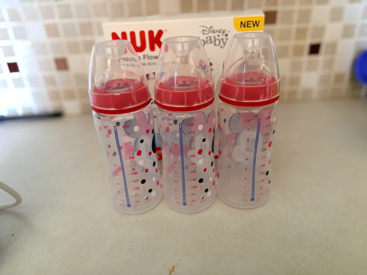 Nuk Minnie Mouse Smooth Flow Anti-Colic Bottles - 3 Pack - photo 3