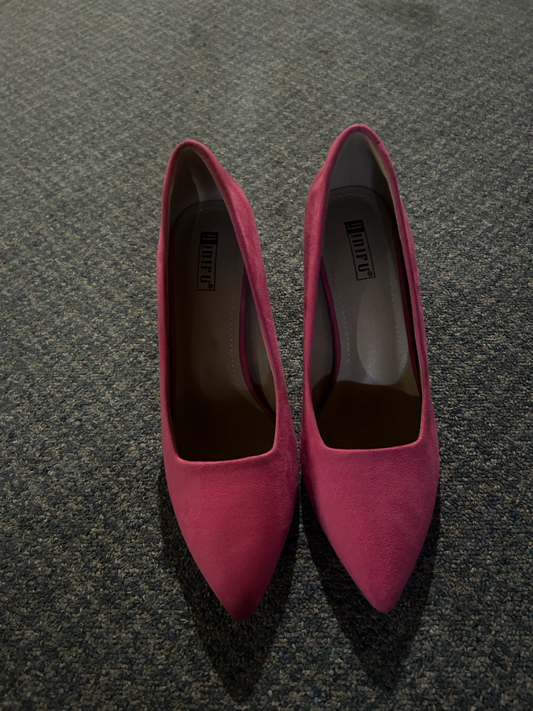 Pink Suede Pointed Toe Heels - photo 2