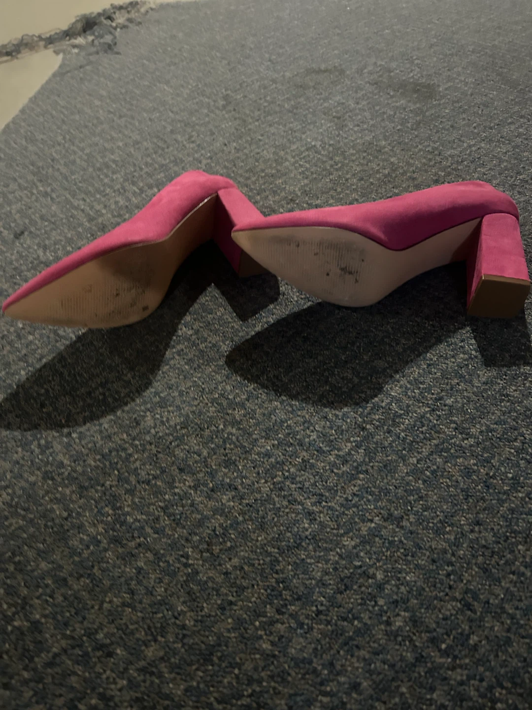 Pink Suede Pointed Toe Heels - photo 3
