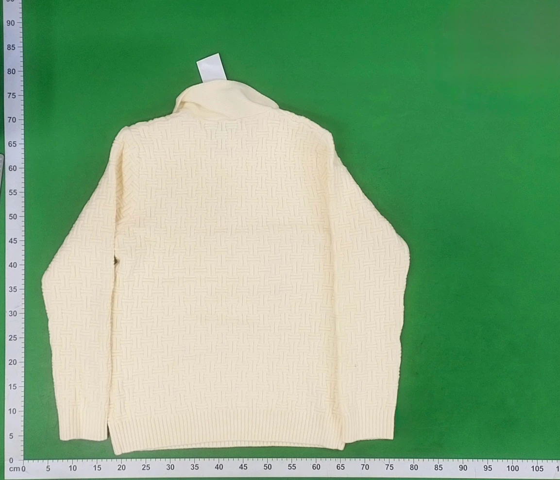Casablanca Men's Cream Knitted Polo Sweater - photo 3