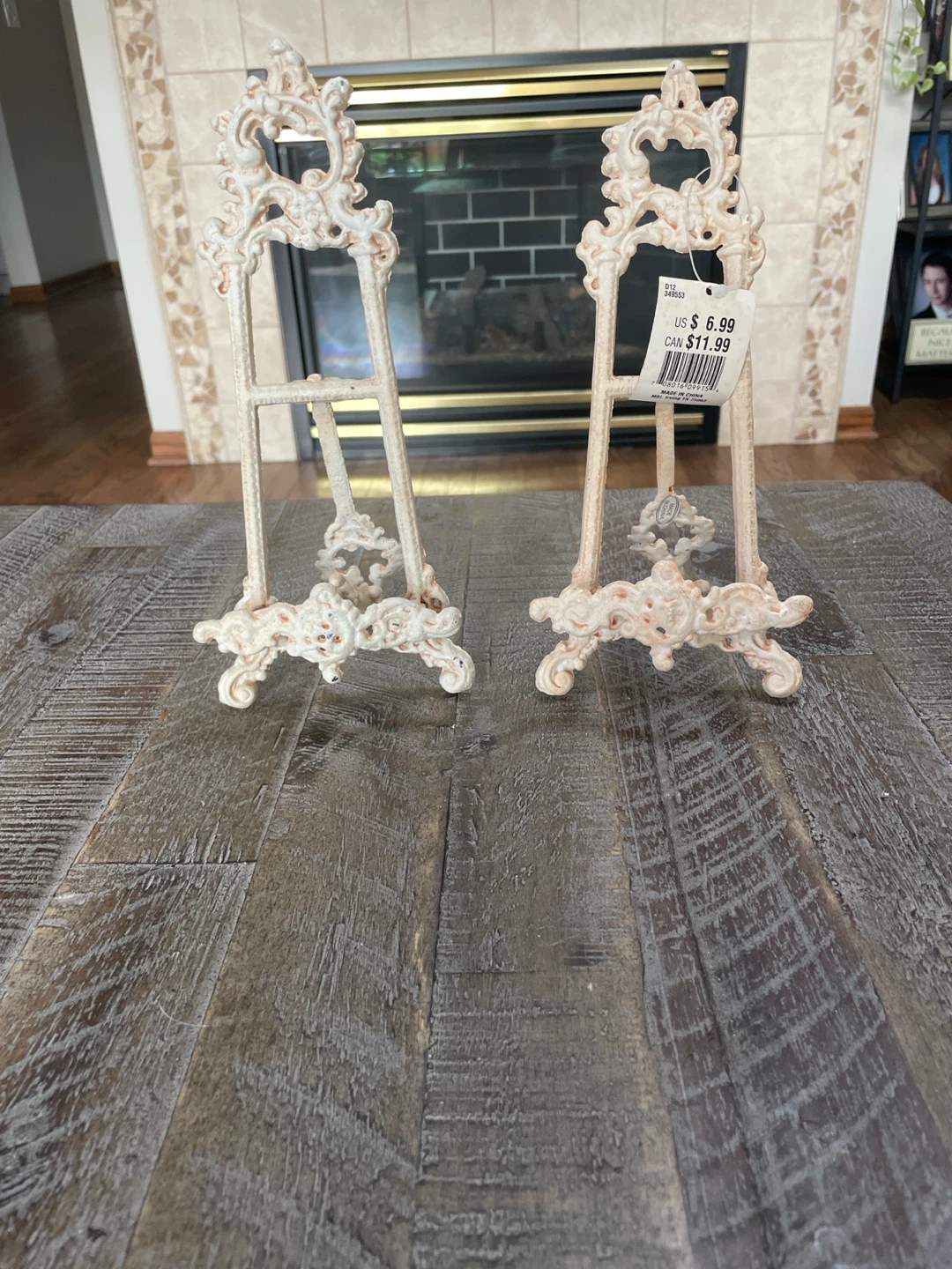 Ornate French Style Tabletop Easels (Set of 2)