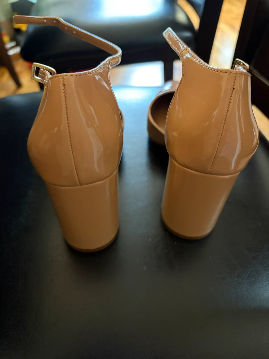 NORDSTROM Patent Leather Heels with Ankle Strap - photo 4