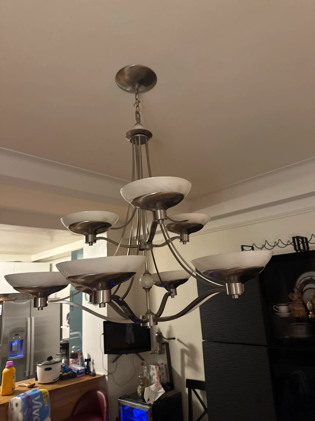 Satin Nickel Chandelier