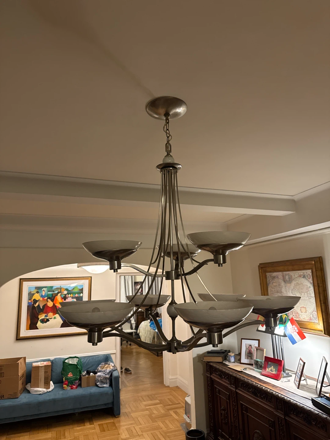 Satin Nickel Chandelier - photo 5