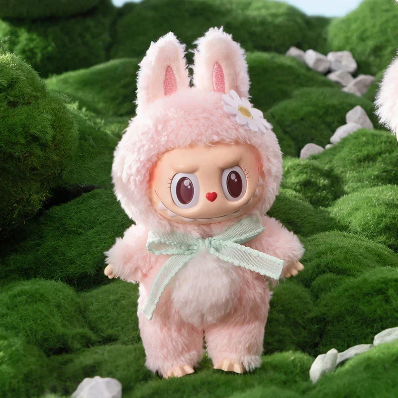 Close to Sweet Labubu Mokoko Keychain | Pink Satin Tag | No box - photo 2