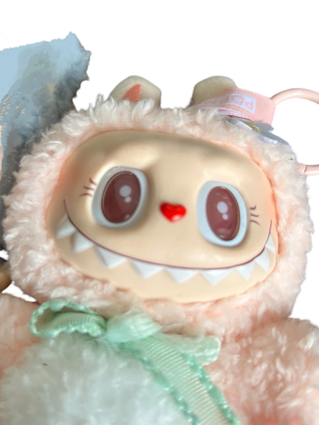 Close to Sweet Labubu Mokoko Keychain | Pink Satin Tag | No box - photo 3