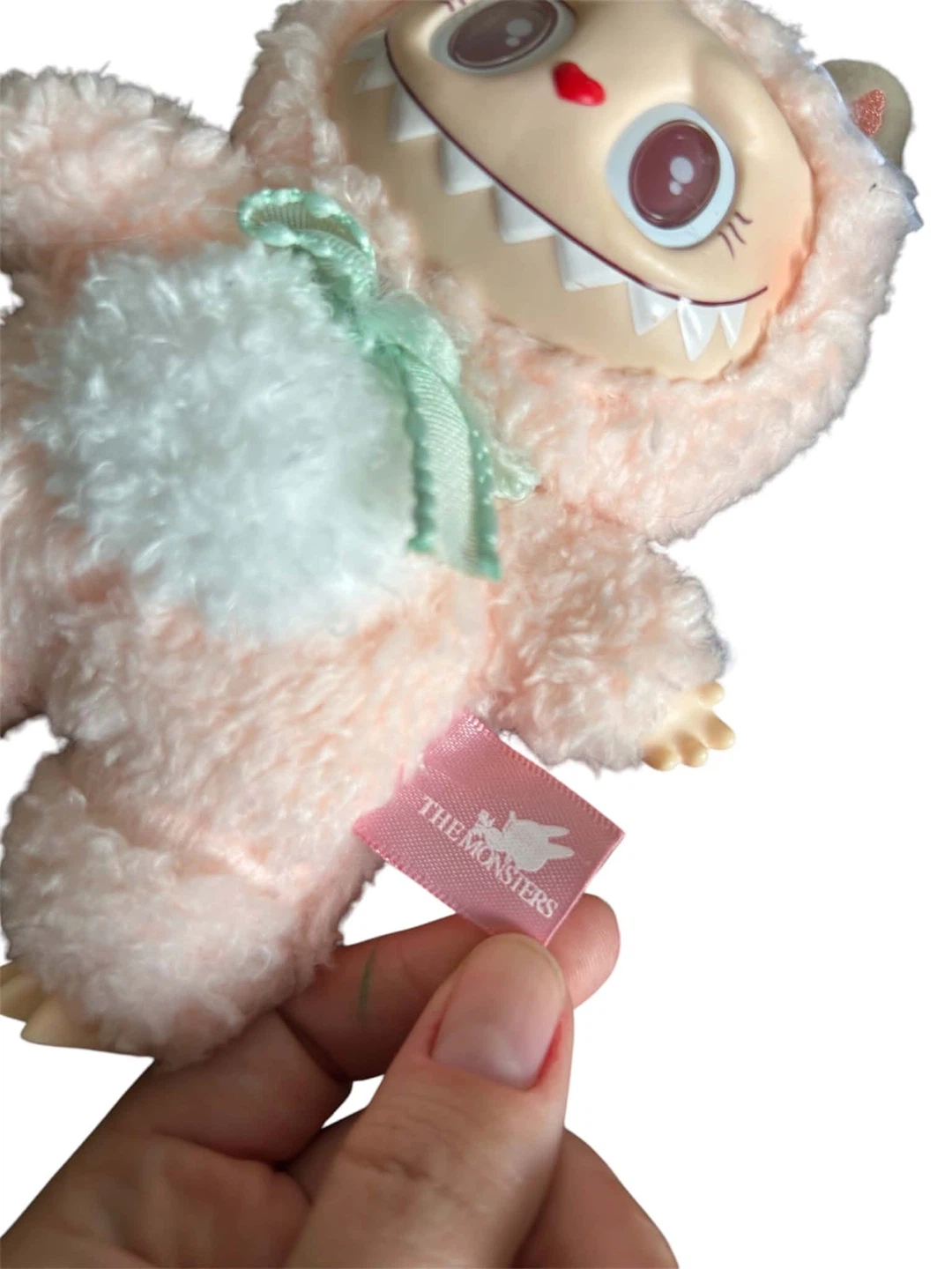 Close to Sweet Labubu Mokoko Keychain | Pink Satin Tag | No box - photo 4