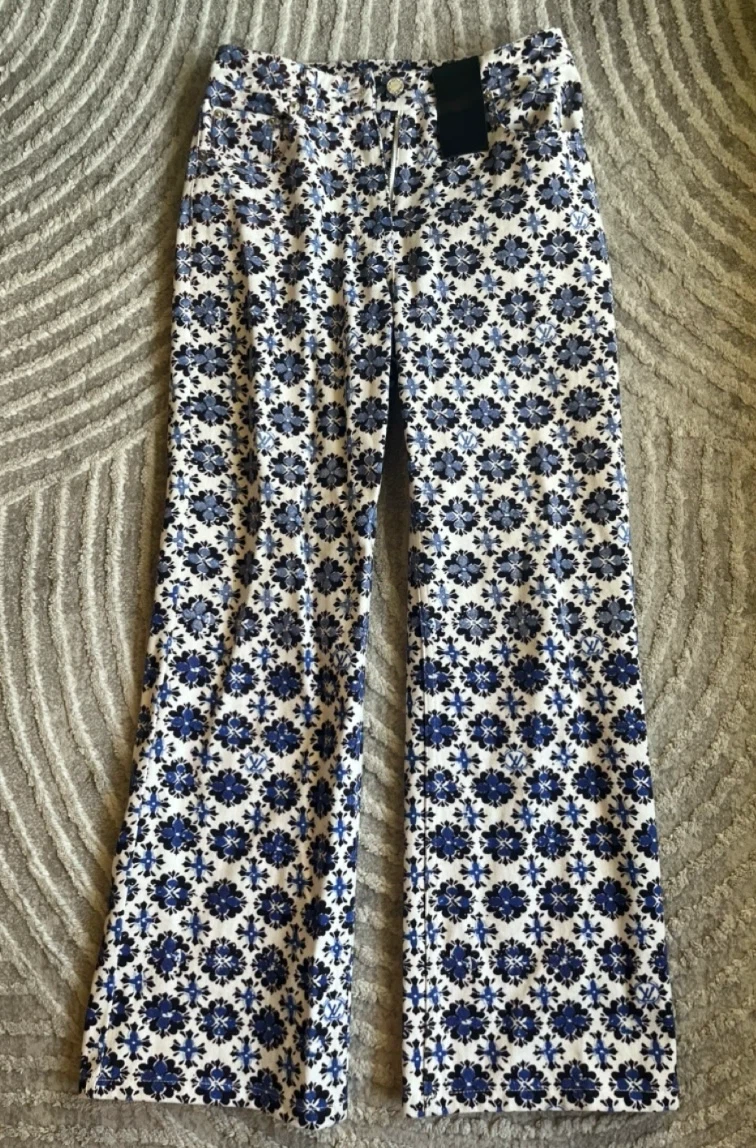 Patterned Wide-Leg Pants Louis - photo 2