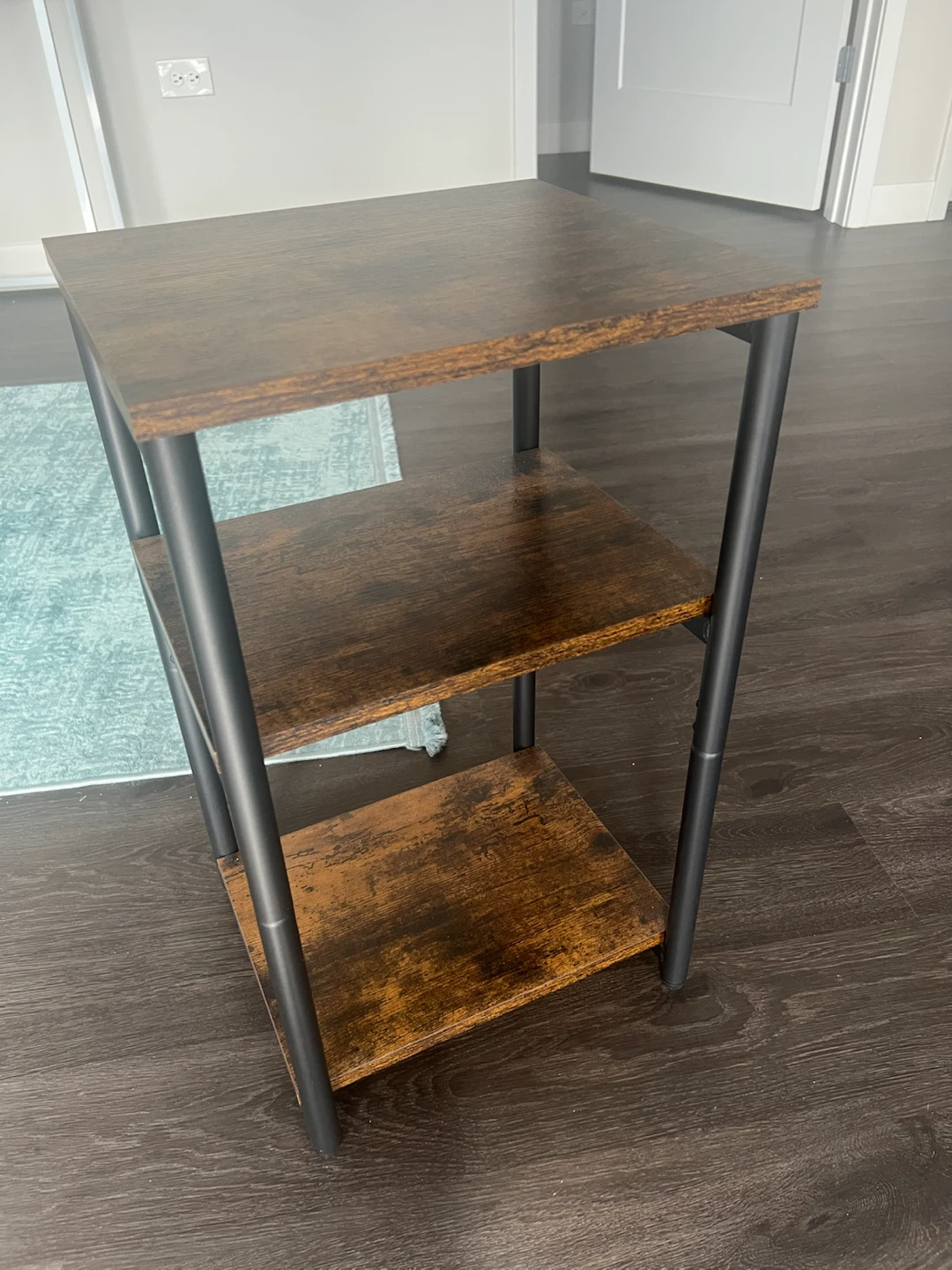Rustic Wood Shelf Unit x2