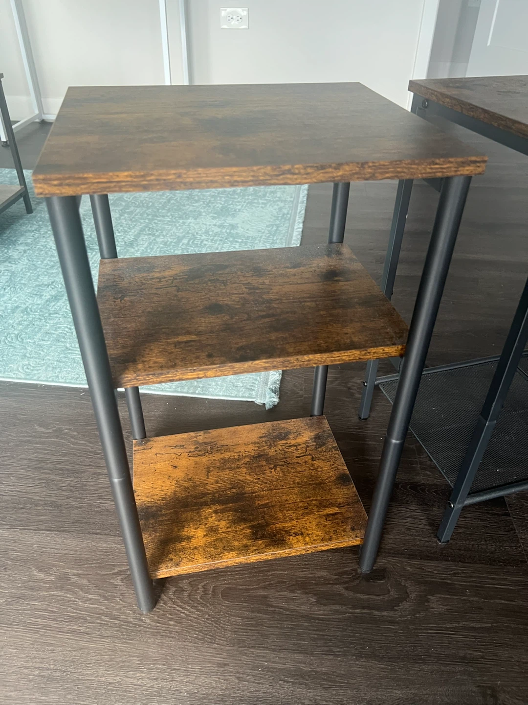 Rustic Wood Shelf Unit x2 - photo 2