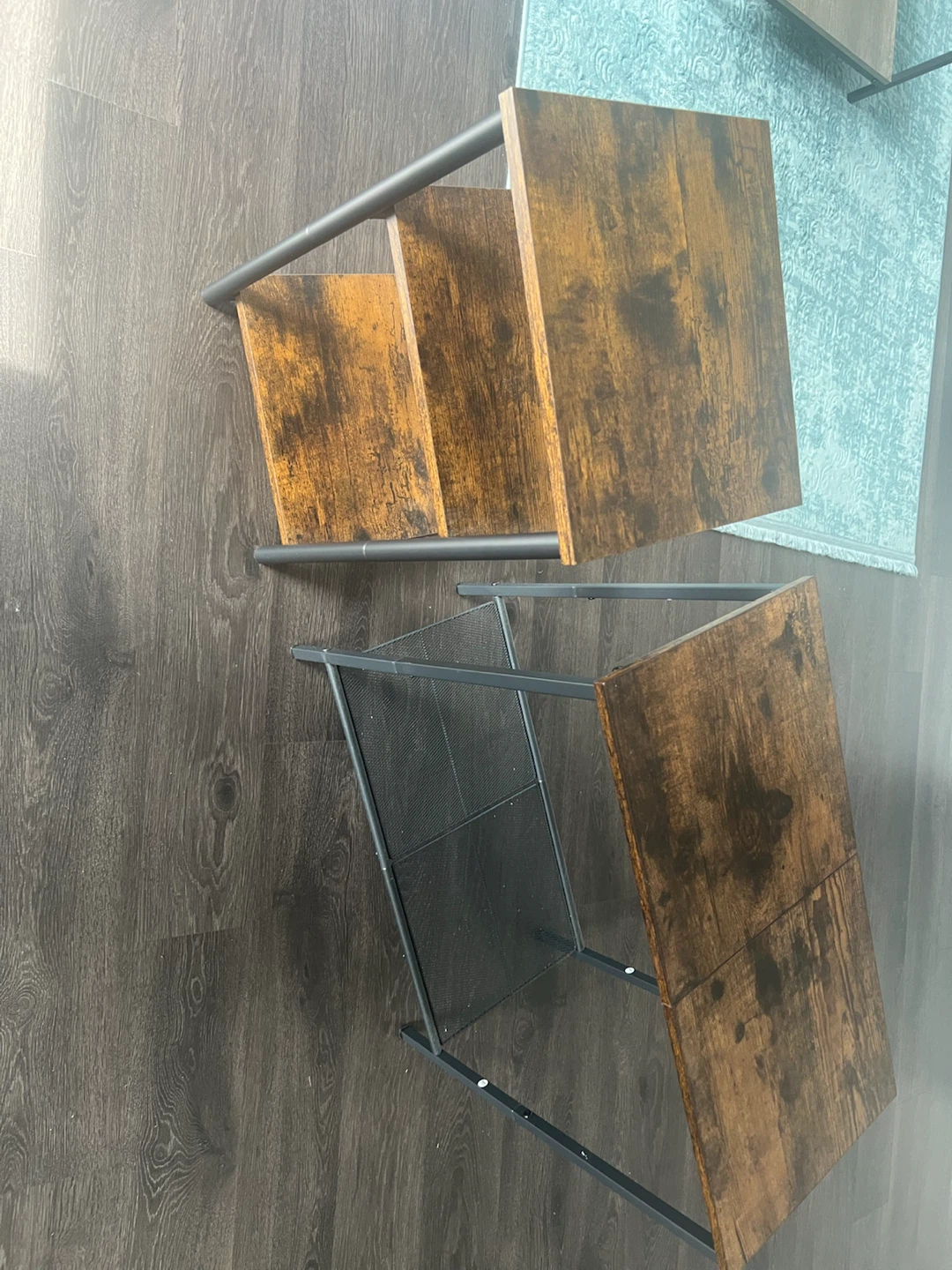 Rustic Wood Shelf Unit x2 - photo 5