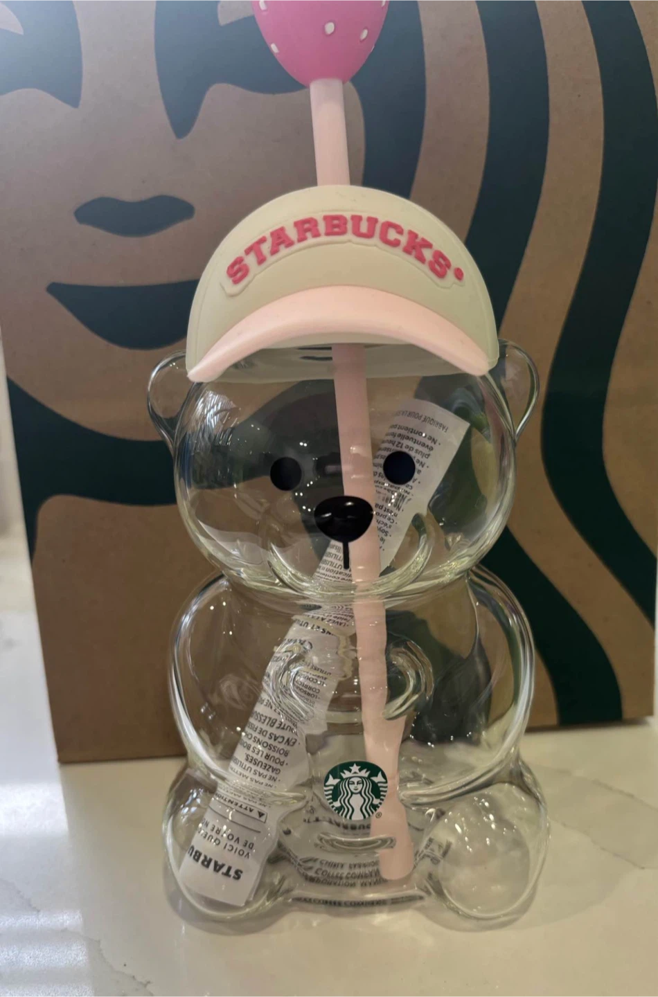 Starbucks Bear Tumbler with Straw