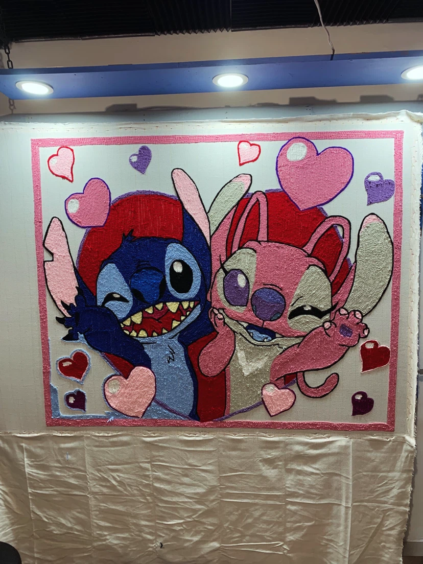 Lilo & Stitch Couple Tufted Rug