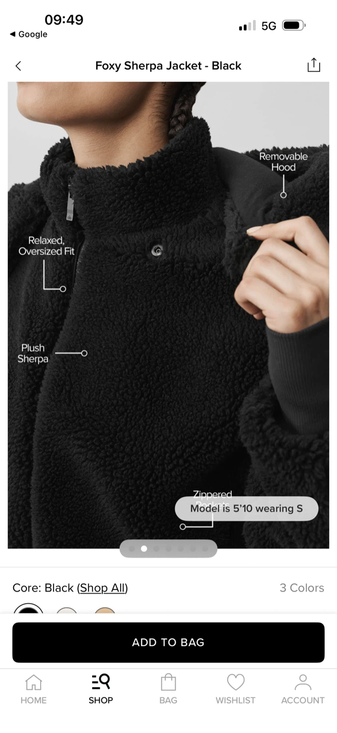 Alo Yoga Foxy Sherpa Jacket - photo 2