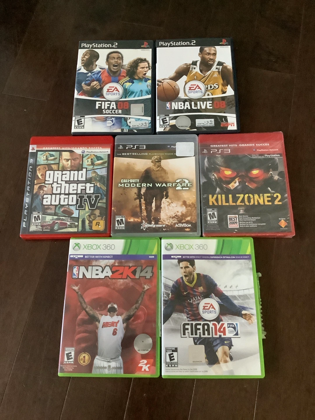 XBOX 360, PS2 & PS3 games