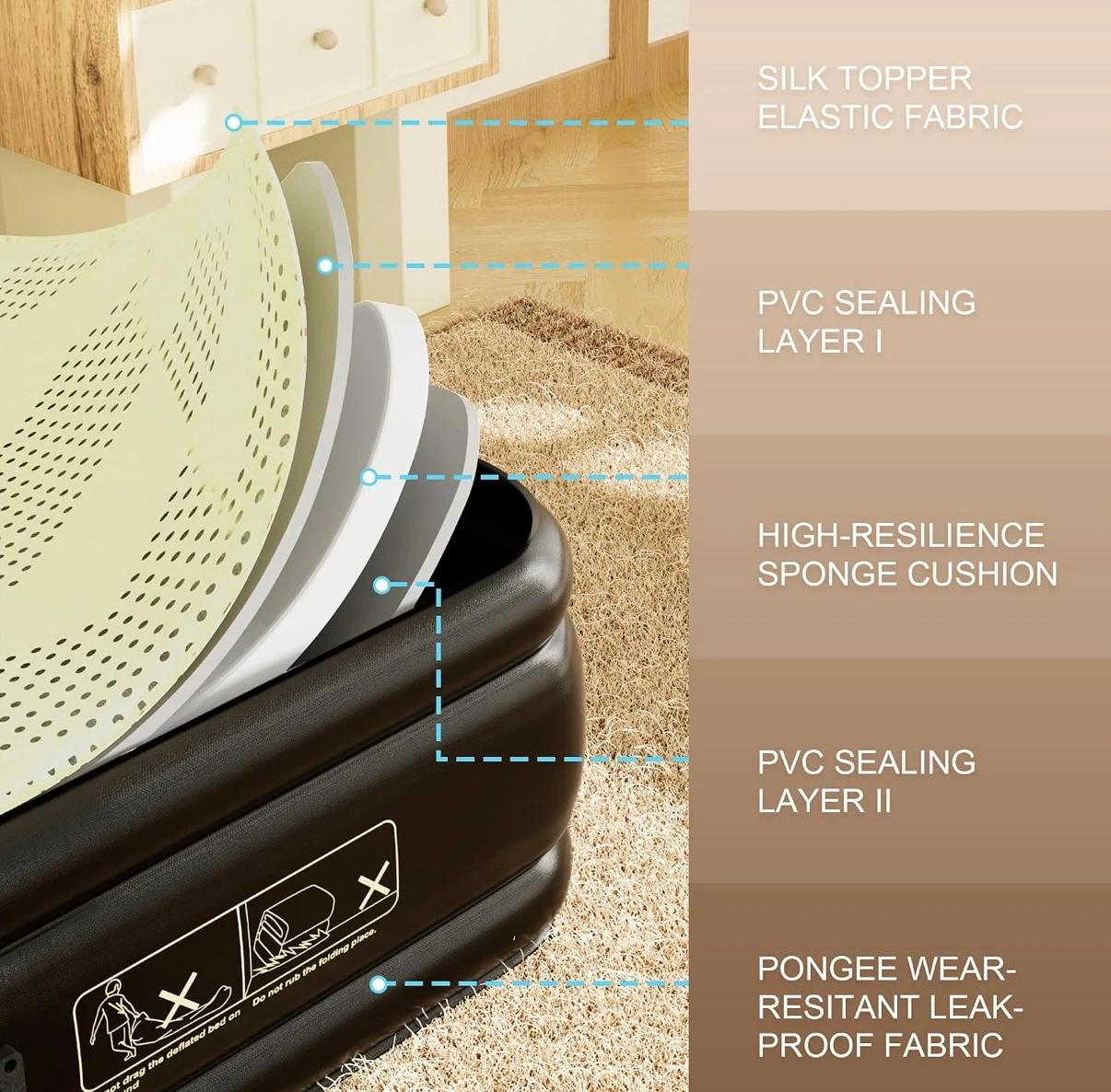 VOSSER Queen 17” Air Mattress - photo 2