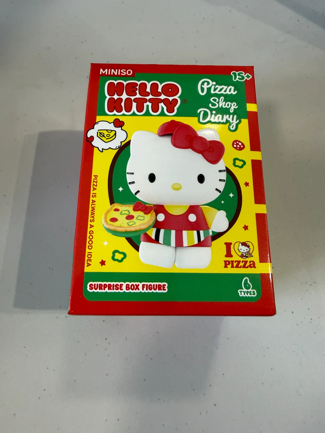MINISO Hello Kitty Pizza Shop Diary Blind Box Figure