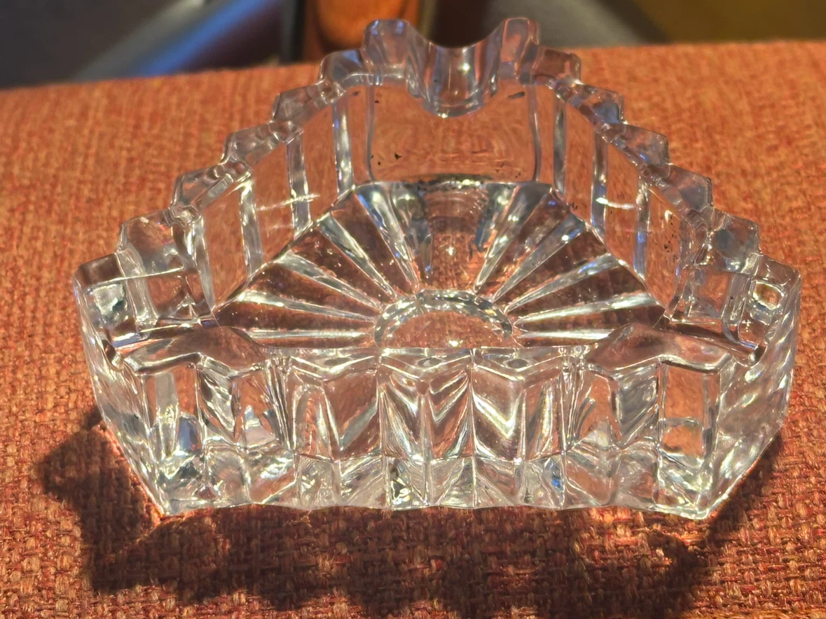 Pair of Vintage German crystal personal ashtrays - photo 2