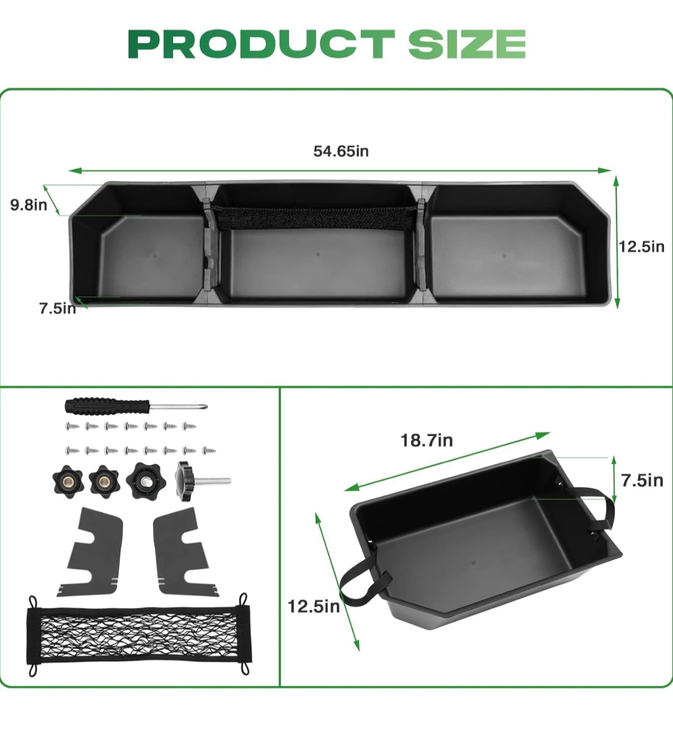 Under Seat Storage Organizer for Ford F150 SuperCrew Cab - photo 3