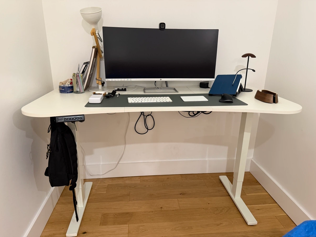 VIVO Electric Standing Desk White