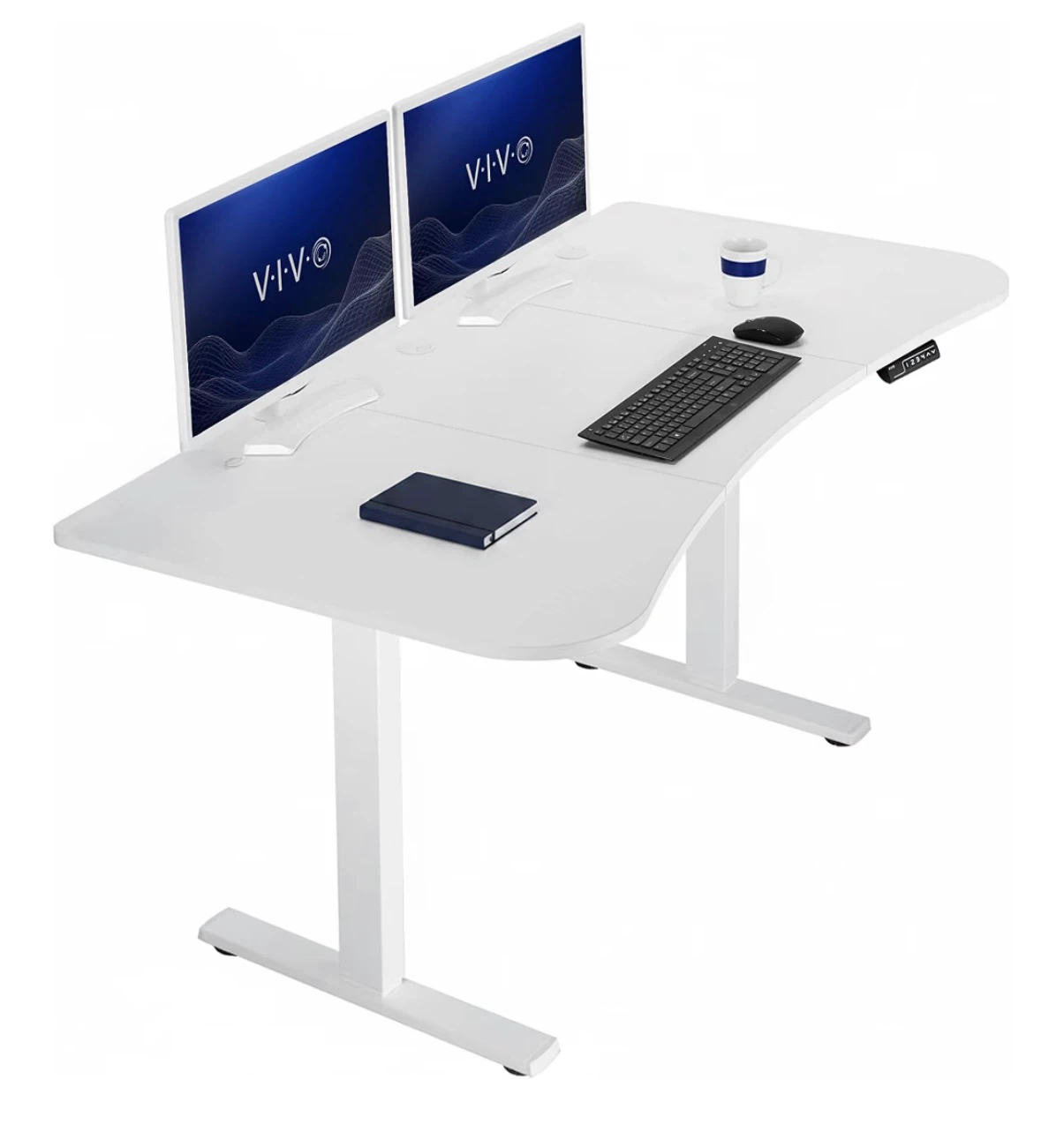 VIVO Electric Standing Desk White - photo 2